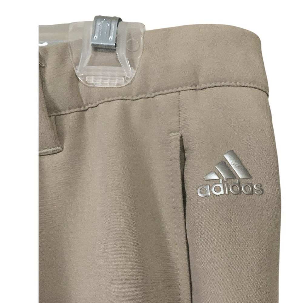 Adidas Golf Sport Pants Mens Sz 32x34 Beige RN 88387 CA 40312‎
